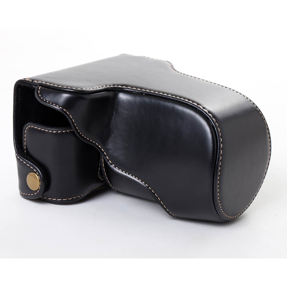 Embroidery Bag - PU Leather Camera Bag Case Lens