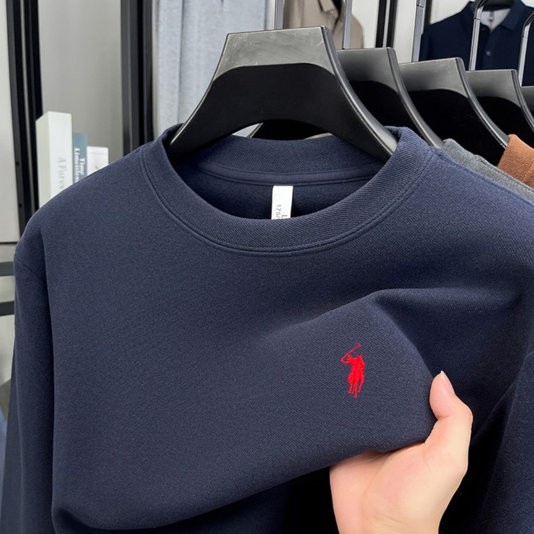 Embroidery Men Shirt - 100% pure cotton high-end brand men's