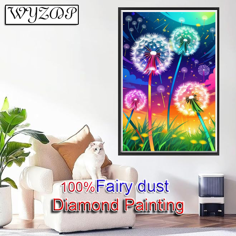 Embroidery Daisy - 100% Fairy Dust Diamond Painting Kits