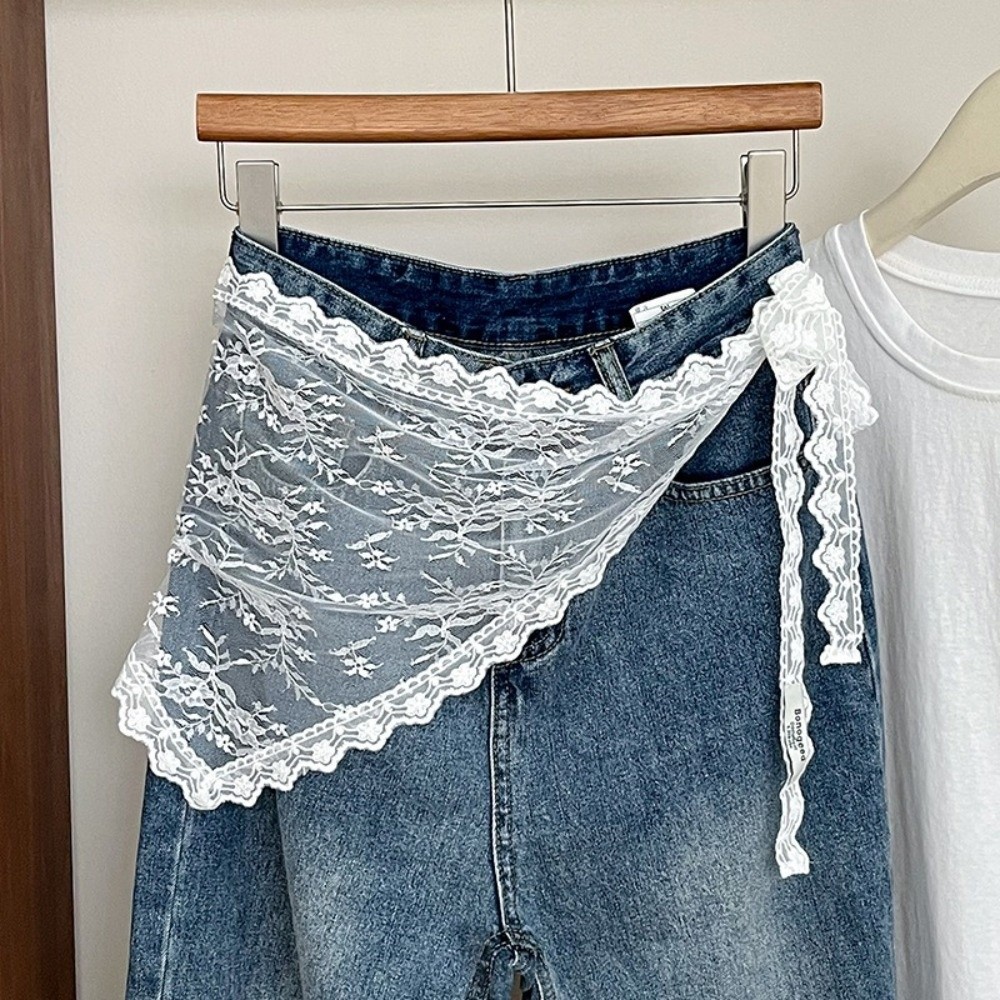 Soft Y2K Triangle Apron Embroi - Embroidery Apron 评论和价格
