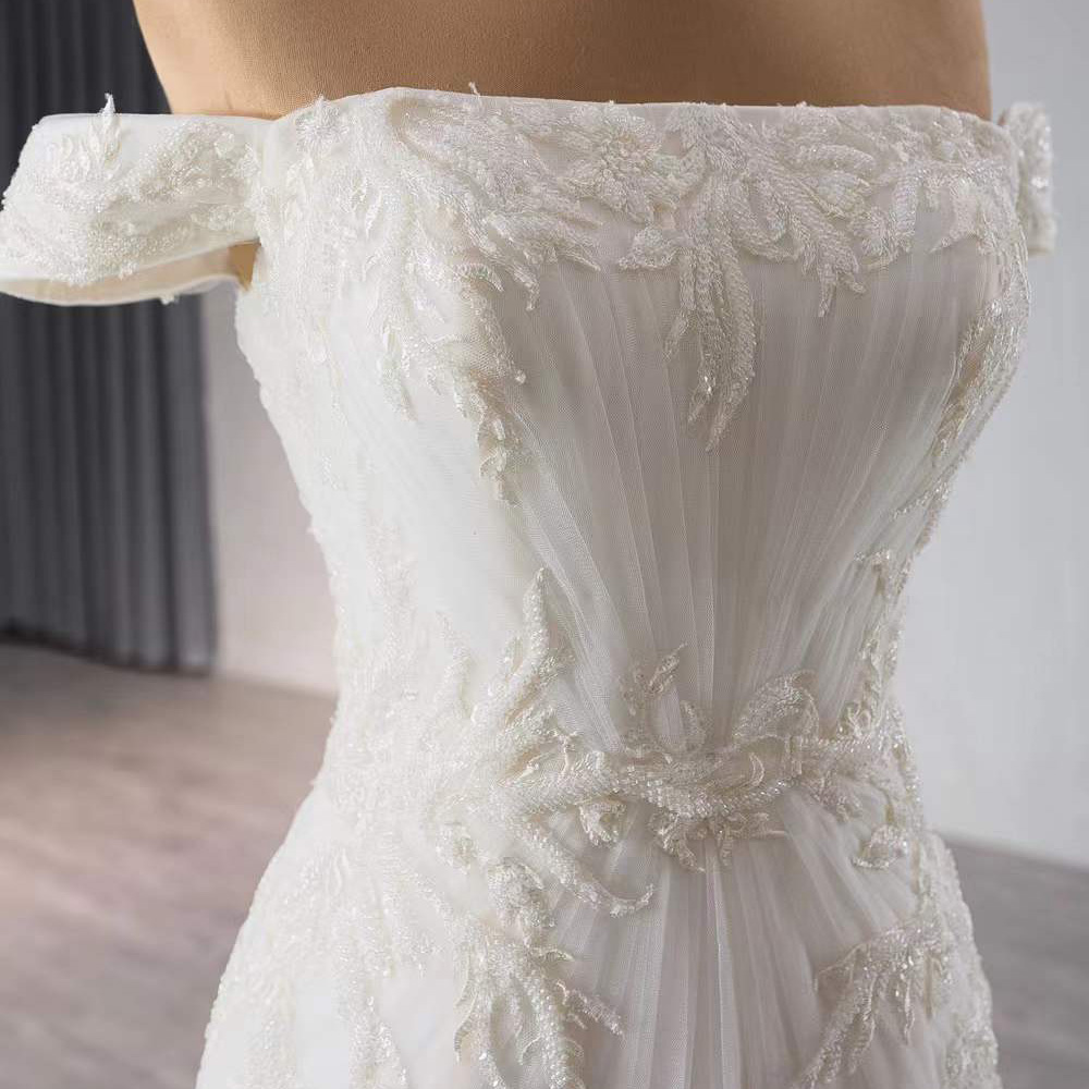 Weddings Dress Strapless Off S - Embroidery Organza 评论和价格