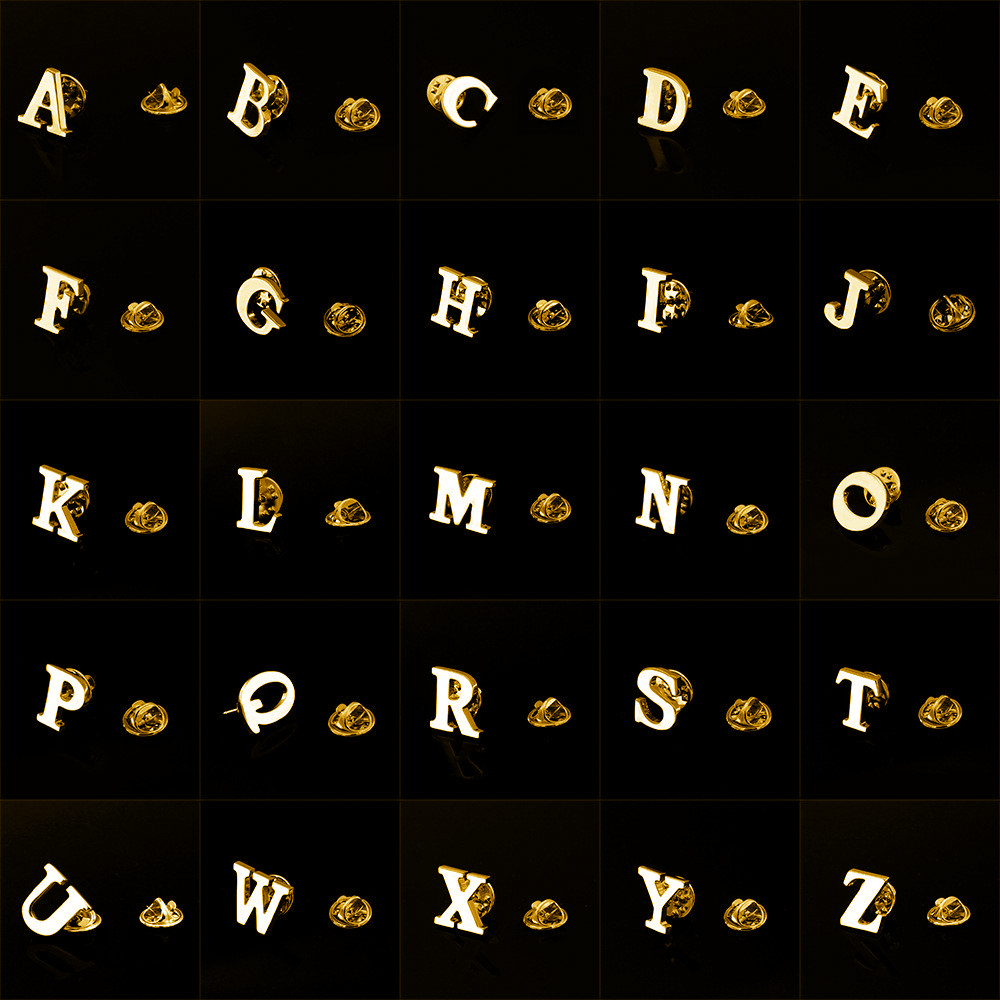 Quality Brass Initial A to Z 2 - Embroidery Letter M 评论和价格