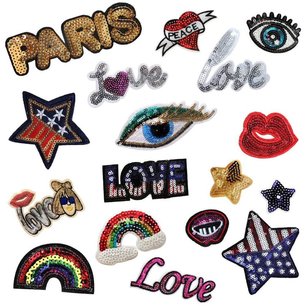 30Pcs/lot Assorted Iron-on Or  - Embroidery Letter M 评论和价格