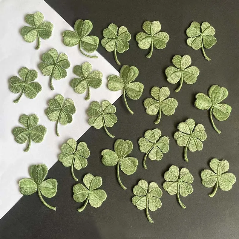 9PCS/Green Fabric Leaves Appli - Embroidery Letter M 评论和价格