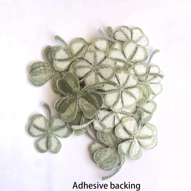 9PCS/Green Fabric Leaves Appli - Embroidery Letter M 评论和价格