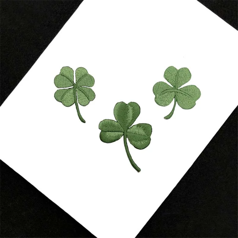 9PCS/Green Fabric Leaves Appli - Embroidery Letter M 评论和价格