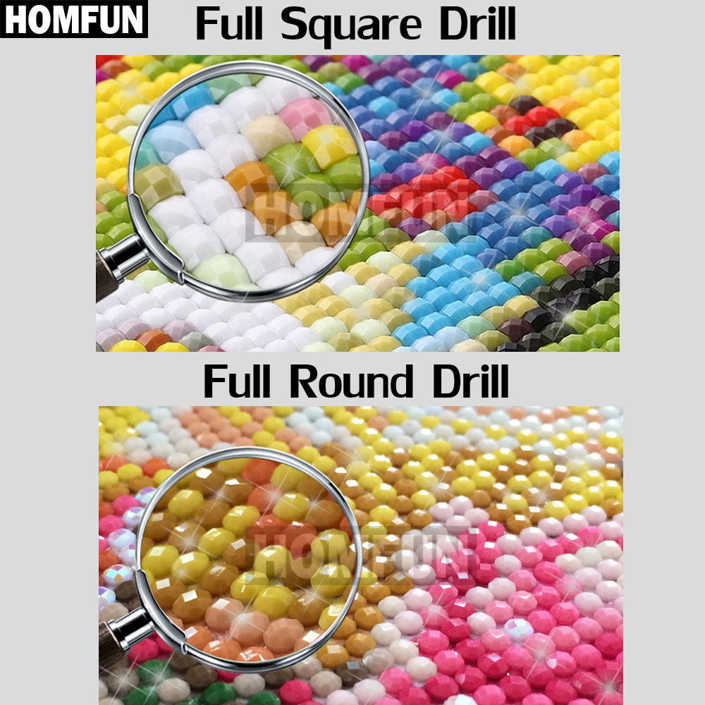HOMFUN Diamond Painting Cross  - Embroidery Daisy 评论和价格
