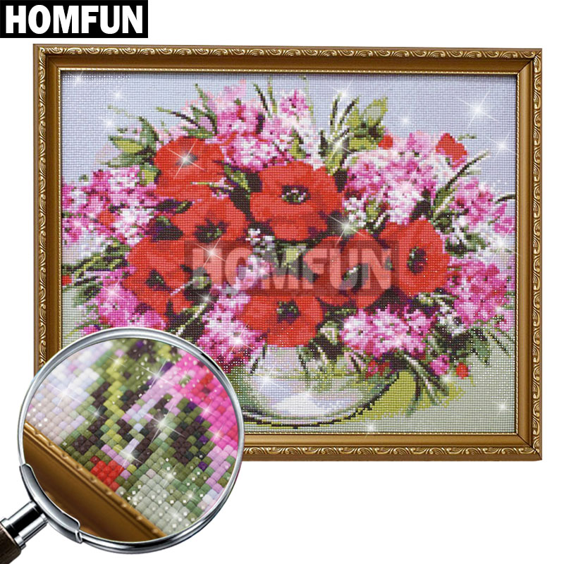 HOMFUN Diamond Painting Cross  - Embroidery Daisy 评论和价格