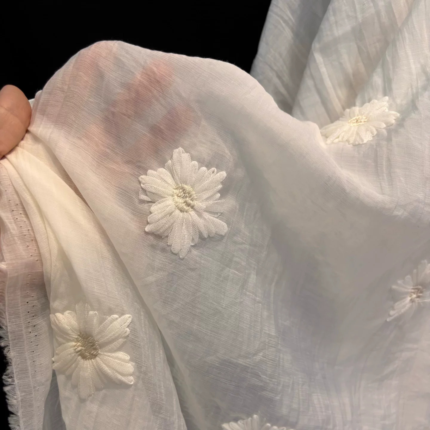 1yard Chiffon yarn micro pleat - Embroidery Daisy 评论和价格