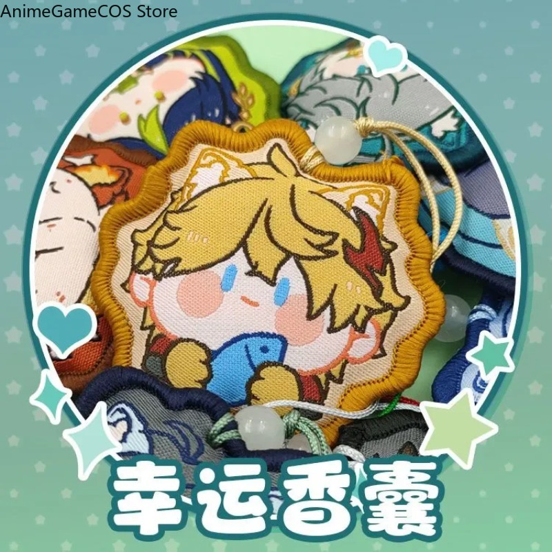 Anime Genshin Impact Tartaglia - Embroidery Xmas Ornaments 评论和价格