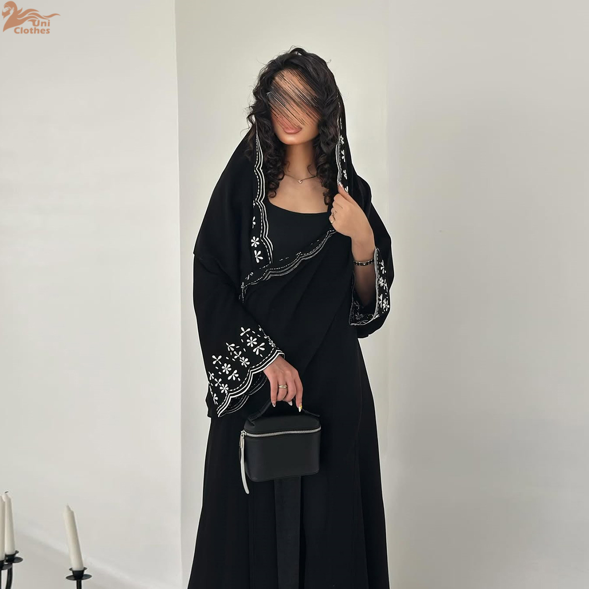 Luxury Embroidered Sleeve Card - Embroidery Hijab 评论和价格