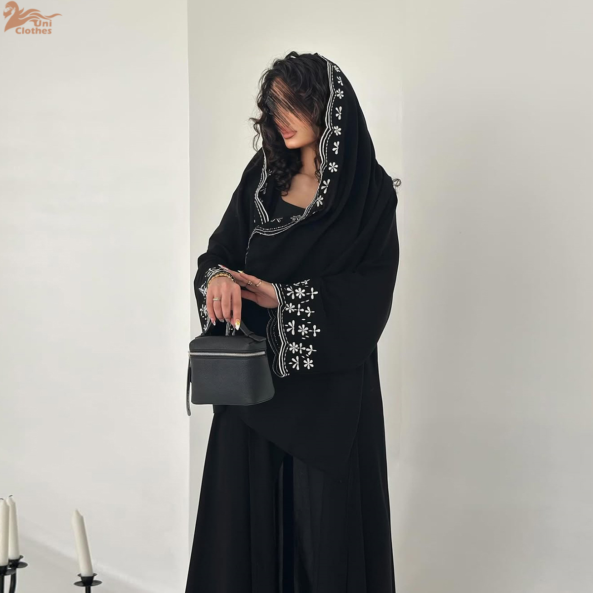 Luxury Embroidered Sleeve Card - Embroidery Hijab 评论和价格
