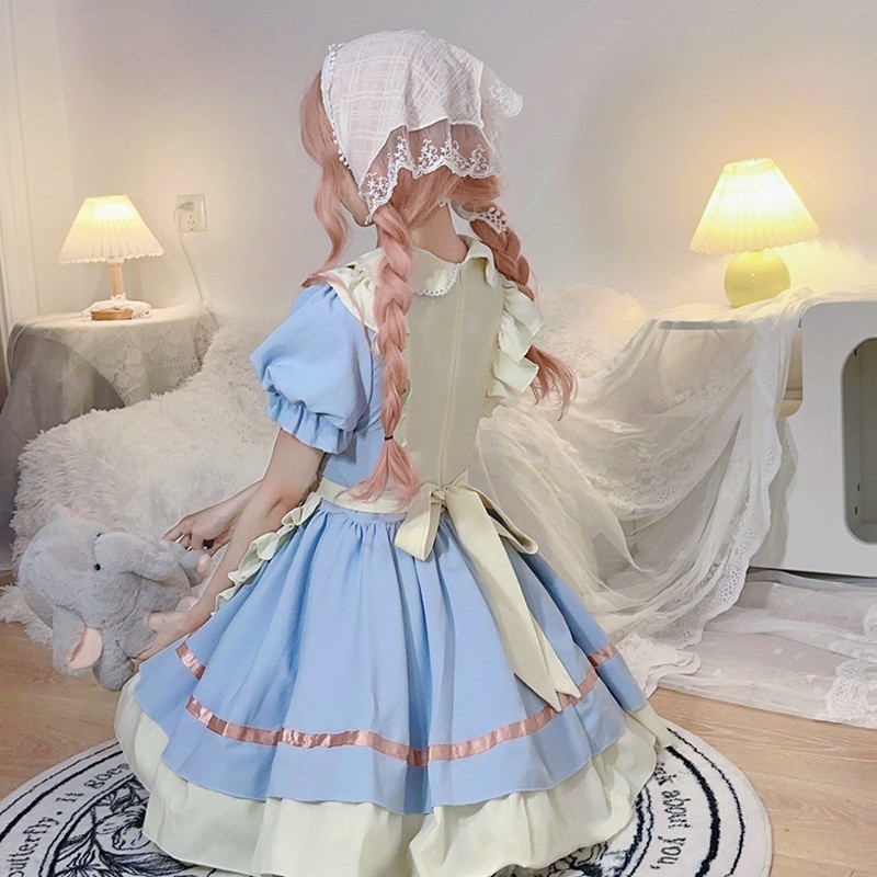 Lolita Women Cosplay Costume 2 - Embroidery Apron 评论和价格