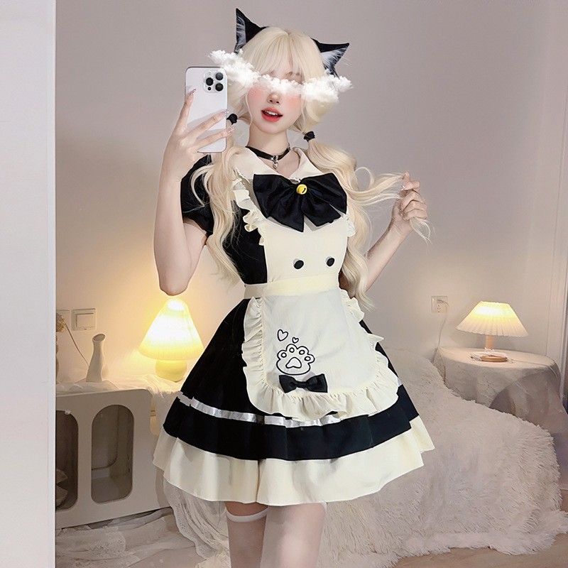 Lolita Women Cosplay Costume 2 - Embroidery Apron 评论和价格