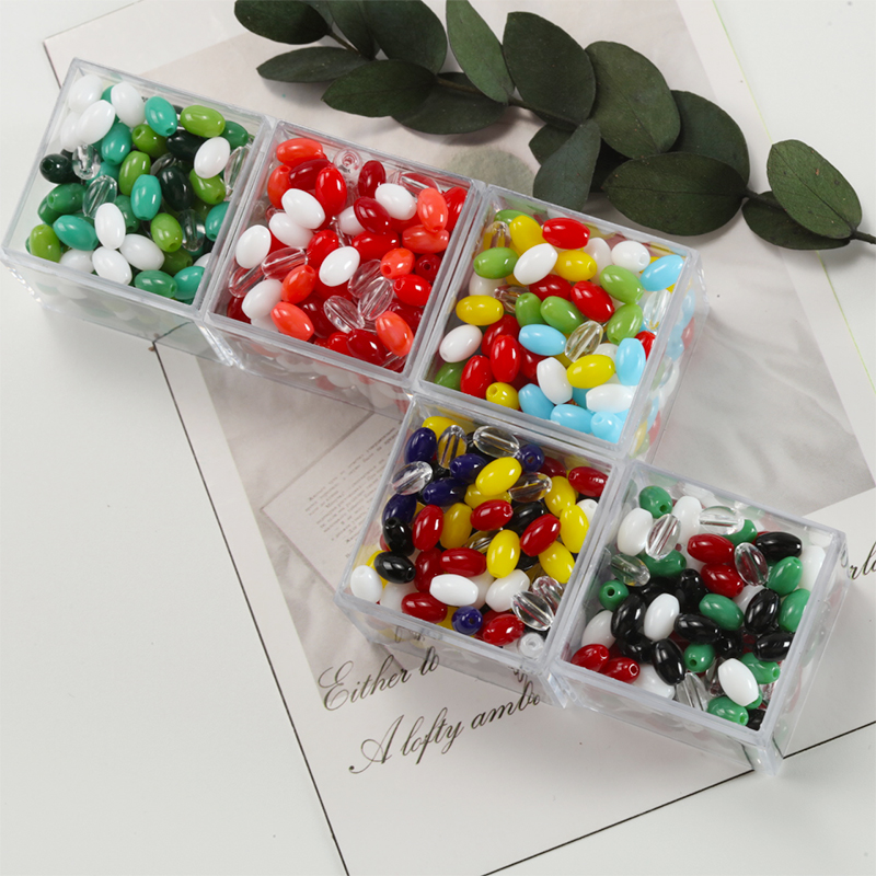 4x6mm Oval Porcelain Smooth Ri - Embroidery Glass Beads 评论和价格