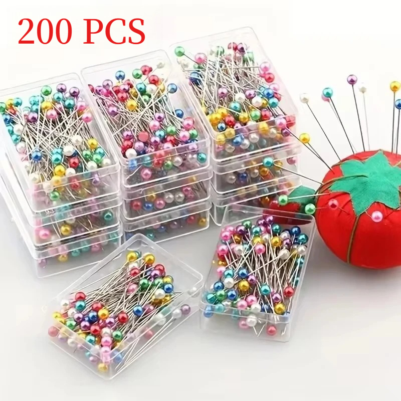 200/100Pcs Fashion Sewing Need - Embroidery Glass Beads 评论和价格