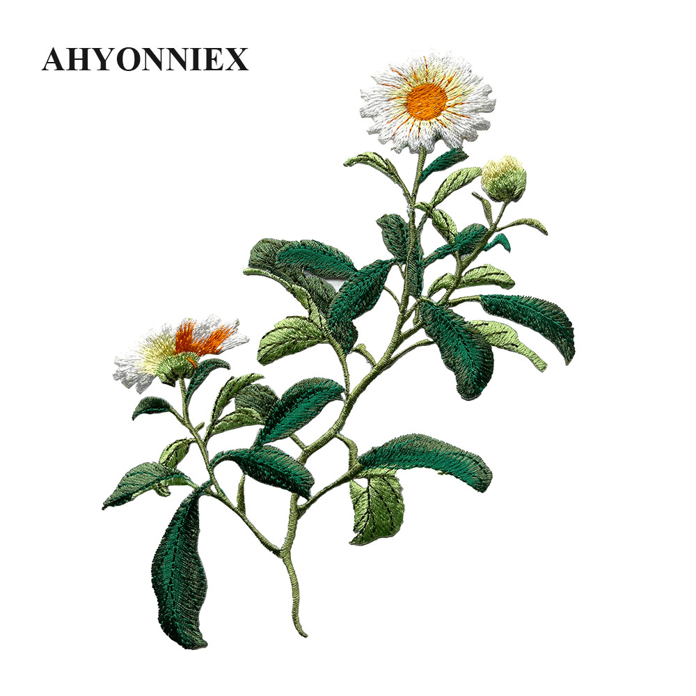 1 Piece Iron on Embroidery Pat - Embroidery Daisy 评论和价格