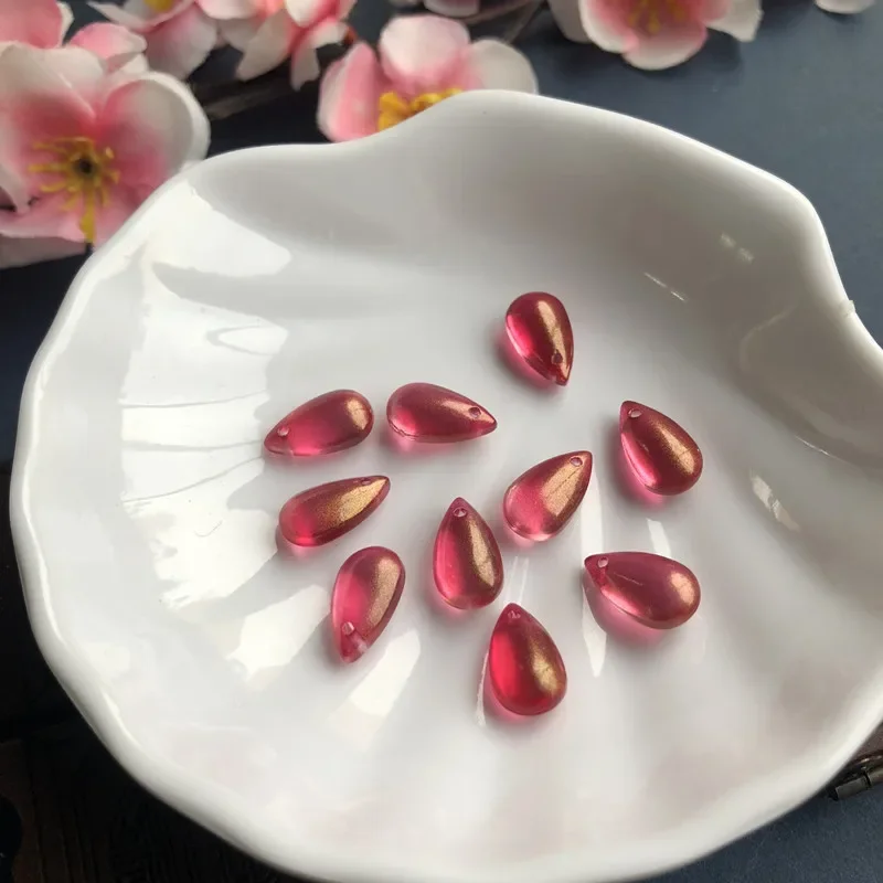 20pc 8x14mm Mix Color Water Dr - Embroidery Glass Beads 评论和价格