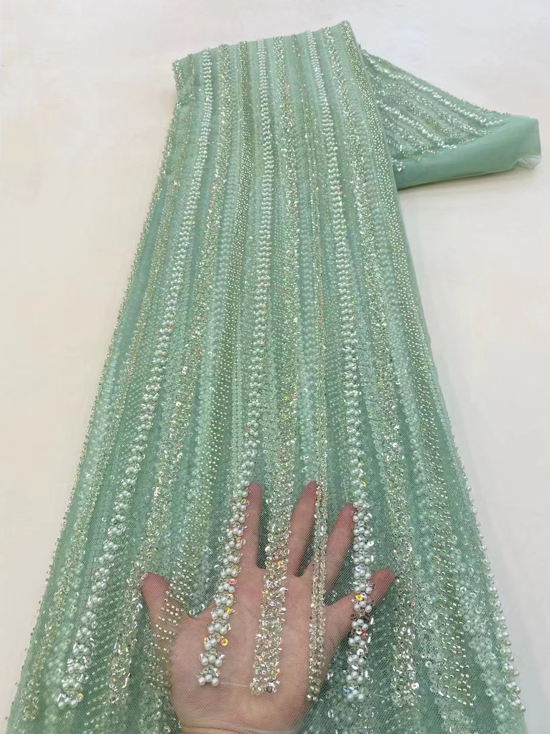 High Quality African Nigerian  - Embroidery Organza 评论和价格