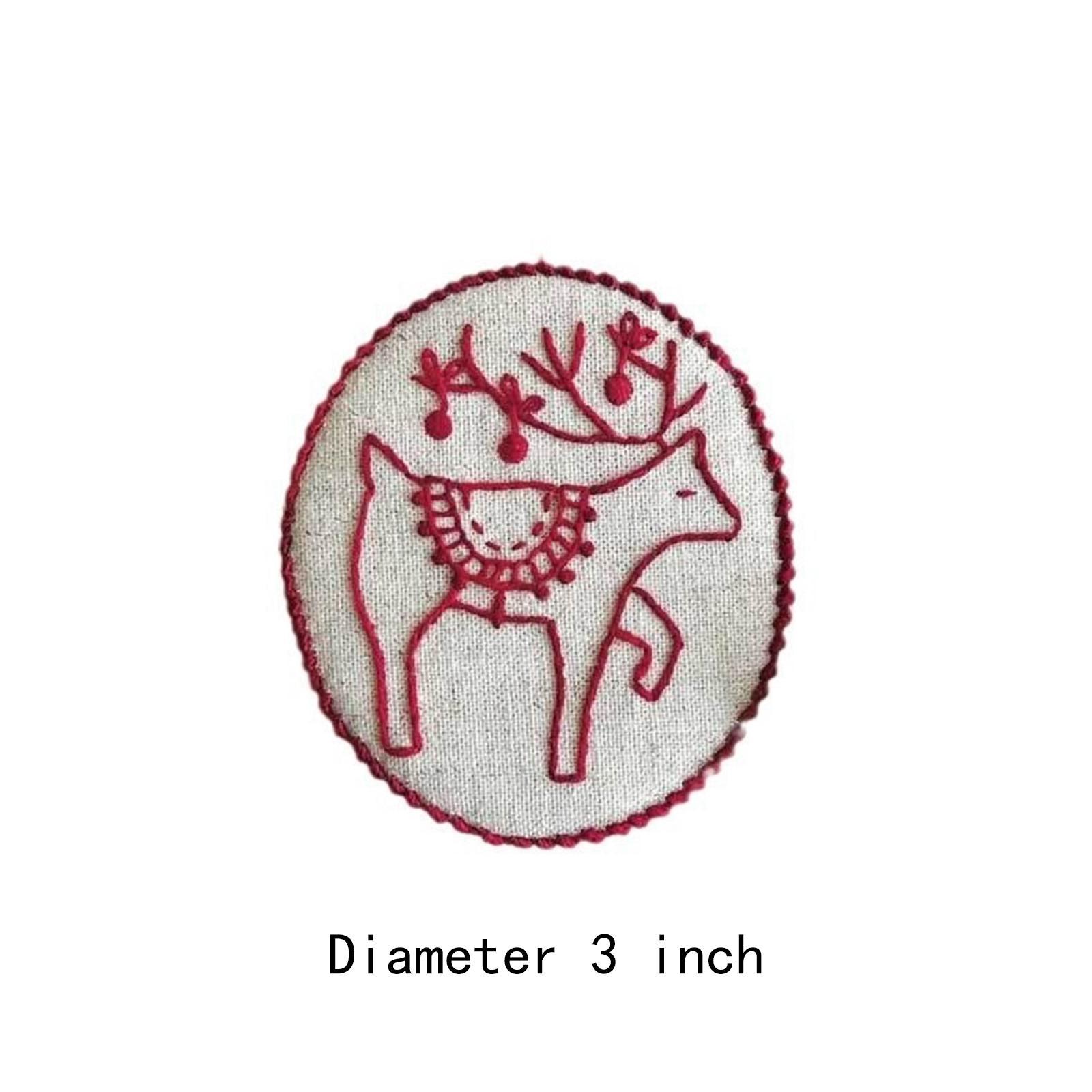 Hand Embroidery Christmas Orna - Embroidery Xmas Ornaments 评论和价格